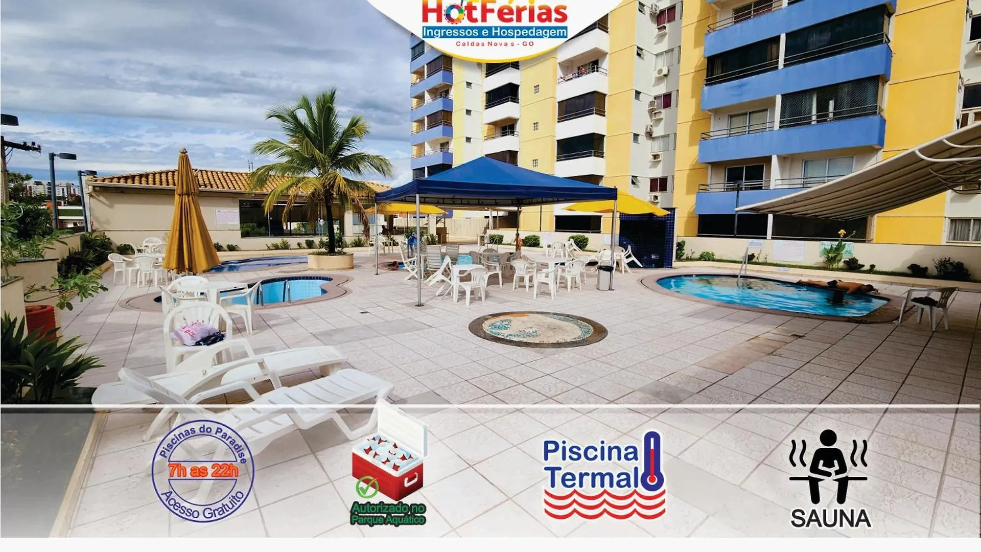 Flat Paradise Com Piscinas Termais, Proximo Ao Shopping Singapura E Ao Centro - Hotferias location