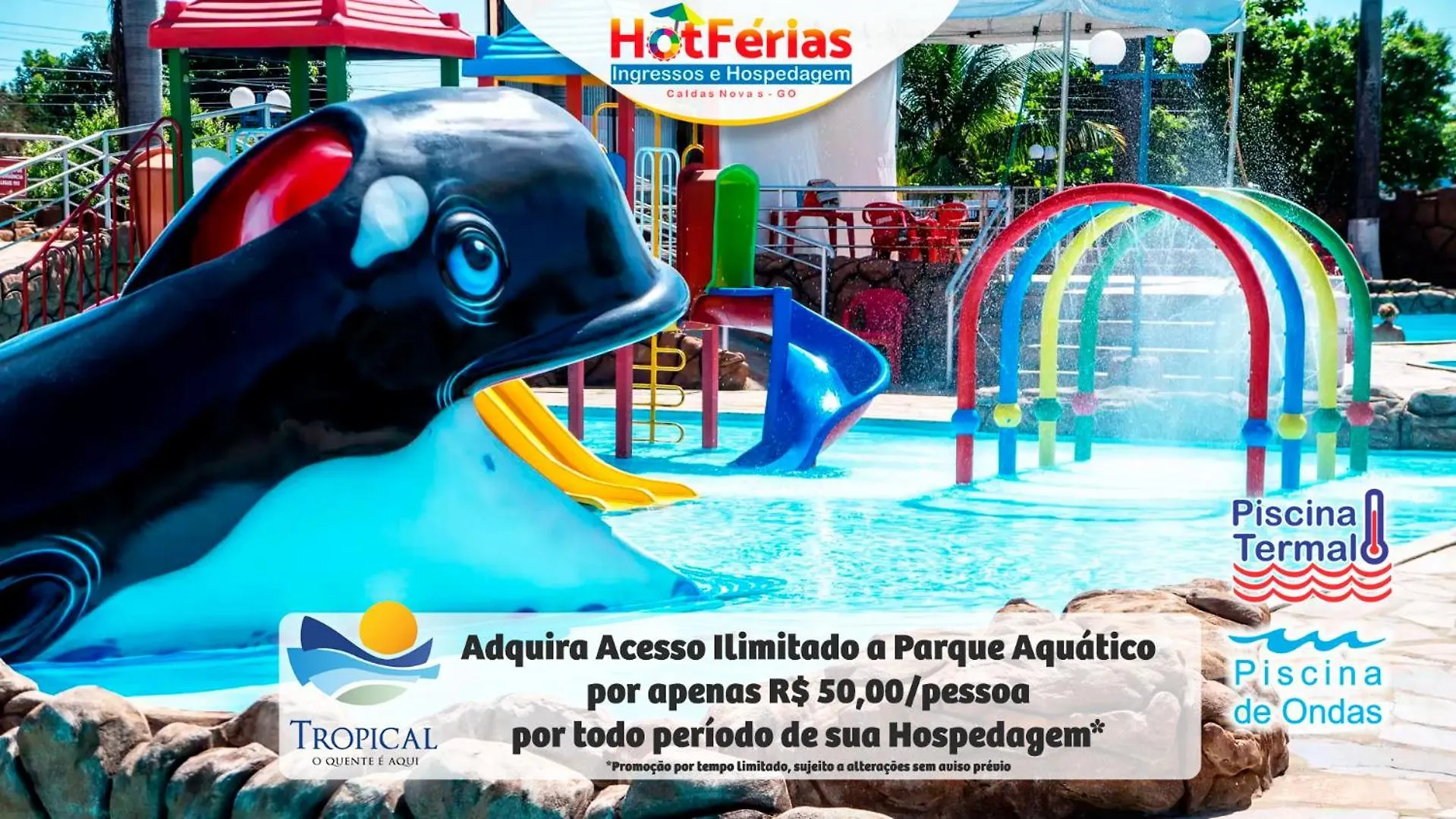 Flat Paradise Com Piscinas Termais, Proximo Ao Shopping Singapura E Ao Centro - Hotferias Caldas Novas 0*,  Brazil